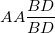 \small AA\frac{BD}{BD}