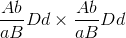 \frac{Ab}{aB} Dd \times \frac{Ab}{aB} Dd