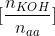 \[\frac{{{n_{KOH}}}}{{{n_{aa}}}}\]