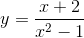 y=\frac{x+2}{x^{2}-1}