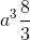 a^{3}\frac{8}{3}