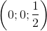 \left ( 0;0;\frac{1}{2} \right )