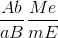{{Ab} \over {aB}}{{Me} \over {mE}}