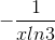 -\frac{1}{xln3}