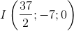 I\left( {{{37} \over 2}; - 7;0} \right)