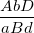 \small \frac{{AbD}}{{aBd}}