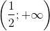 \left( {\frac{1}{2}; + \infty } \right)