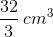 \frac{32}{3} \, cm^3