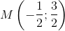 M\left ( -\frac{1}{2};\frac{3}{2} \right )