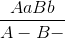 {{AaBb} \over {A - B - }}