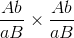 {{Ab} \over {aB}} \times {{Ab} \over {aB}}