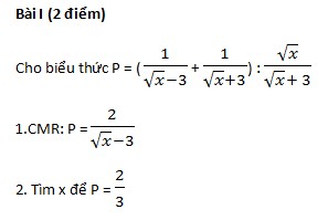 De thi hoc ki 2 lop 9 mon Toan nam 2015 - Ba Dinh