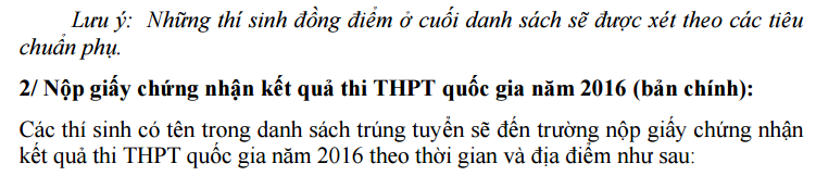 DH Y Khoa Pham Ngoc Thach cong bo diem chuan dot 1 nam 2016