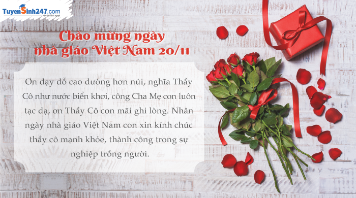 Thiệp 20/11 dành tặng thầy cô giáo - Ngày Nhà giáo Việt Nam đang đến gần, hãy để những bức thiệp truyền tải thông điệp tình thân và lòng biết ơn của mình đến với thầy cô giáo. Chọn ngay cho mình những mẫu thiệp tuyệt đẹp và độc đáo nhất để thể hiện tình cảm của mình nhé!