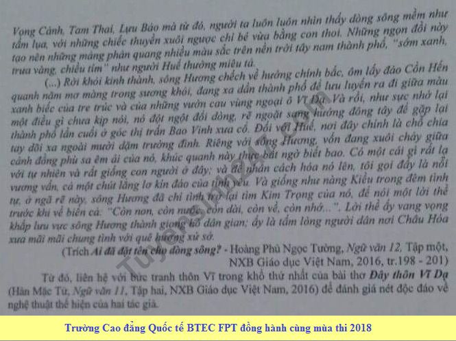 De thi thu THPTQG mon Van - THPT Chuyen DH Vinh 2018 lan 2