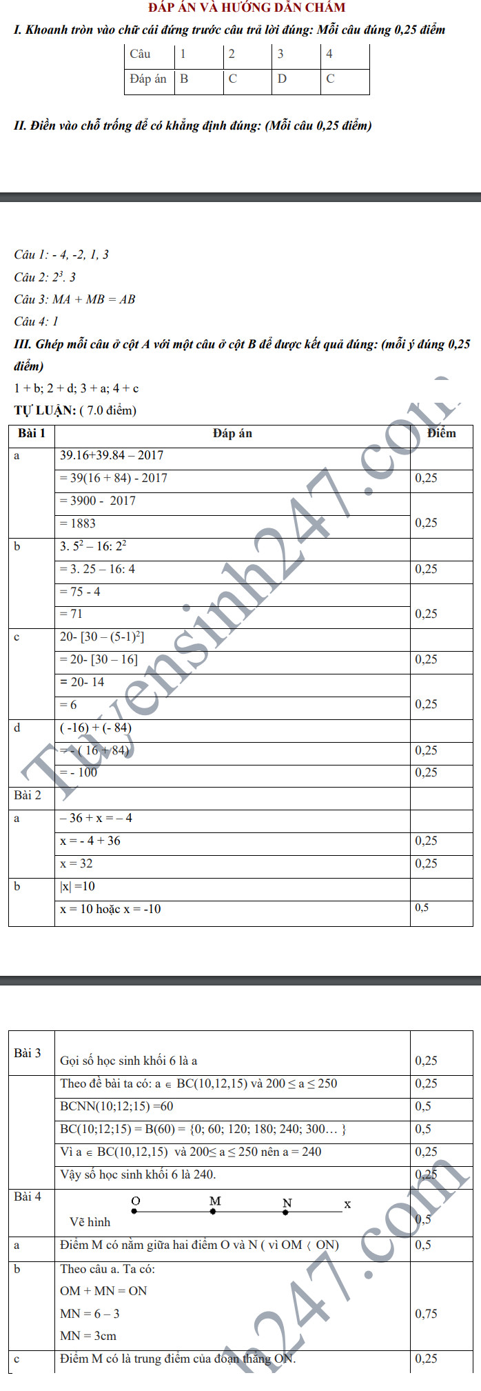 De thi hoc ky 1 lop 6 mon Toan 2018 - PTDTNT THCS H. Ke Sach