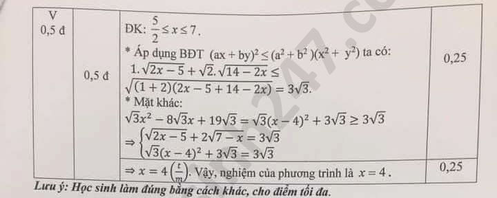 De thi hoc ki 2 nam 2020 mon Toan lop 9 Quan Ba Dinh