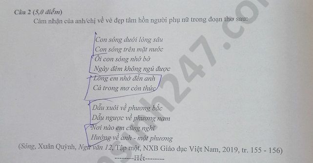De thi thu THPTQG mon Van TP Hai Phong nam 2020