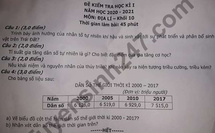 Đề thi Địa lớp 10: Hãy sẵn sàng cho kỳ thi địa lý lớp 10 cùng với những hình ảnh và kiến thức bổ ích. Tìm hiểu để trang bị những kiến thức mới nhất, đầy đủ nhất, và sẵn sàng cho bài kiểm tra của mình. Học thuật bên cạnh với hình ảnh đẹp nhất.