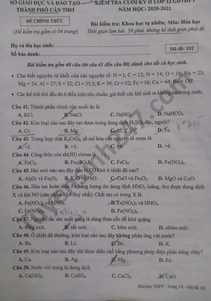 Hóa học kì 2 lớp 12 từ bài nào? - Khám phá lộ trình học tập chi tiết