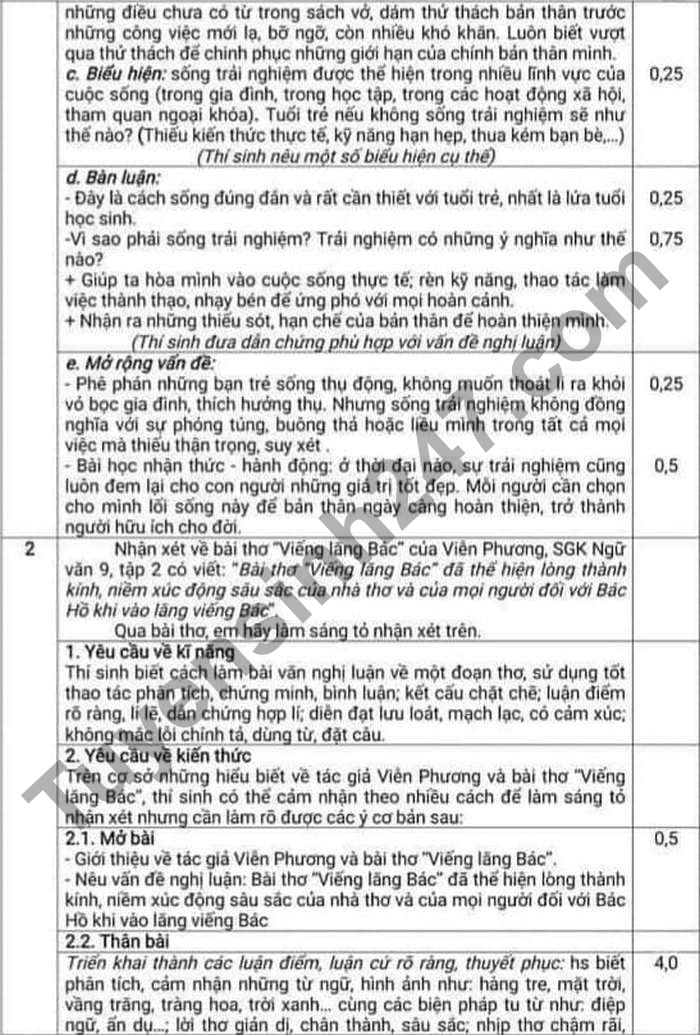 De thi thu vao lop 10 mon Van lan 1 - THCS Quang Hanh 2021 (Co dap an)
