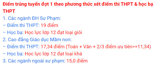 Xet tuyen bo sung Dai hoc Pham Van Dong nam 2021