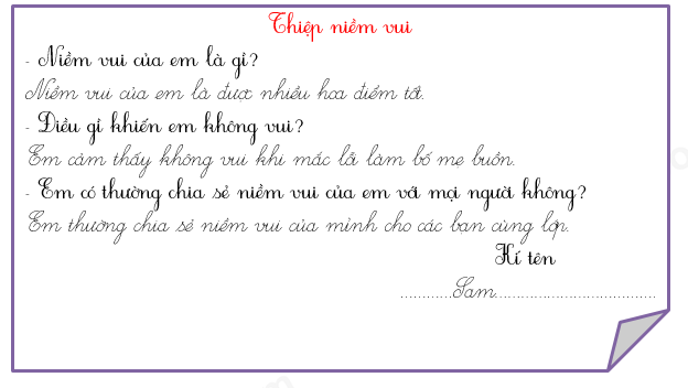 Niềm Vui Của Em Là Gì?