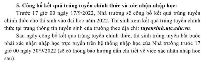 Dai hoc Giao thong van tai cong bo diem chuan hoc ba 2022