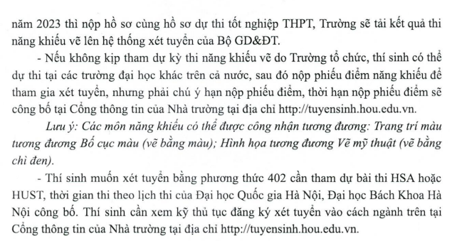 Dai hoc Mo Ha Noi cong bo de an tuyen sinh 2023