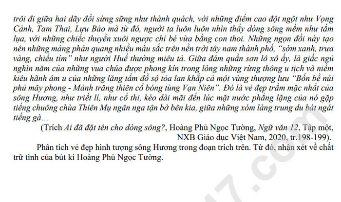 De thi thu tot nghiep THPT 2023 mon Van - THPT Thuan Thanh 1 (Co dap an)