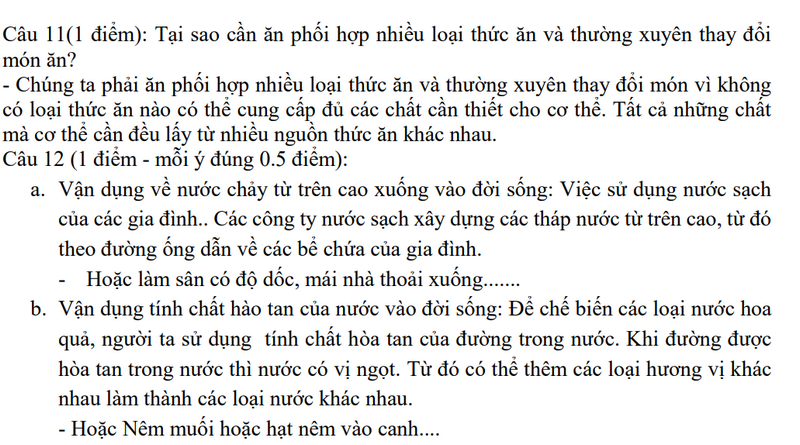 De thi cuoi ki 1 mon Khoa hoc lop 4 nam 2023 - TH Quang Trung