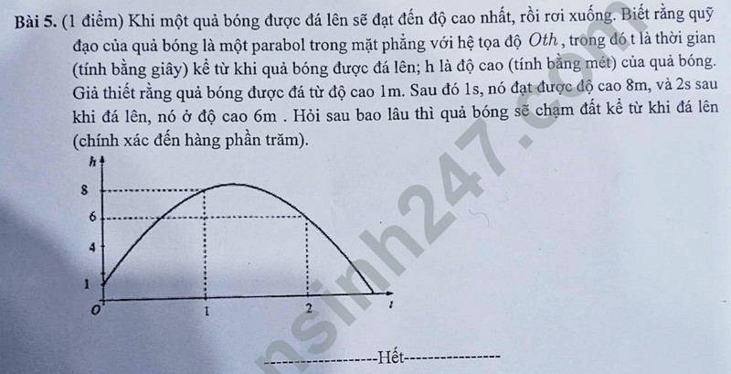 De thi HK 1 mon Toan lop 10 - THPT Ngo Quyen 2023 (Co dap an)