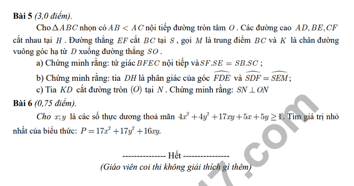 De thi thu vao lop 10 mon Toan 2024 - Quan Ngo Quyen (Co dap an)