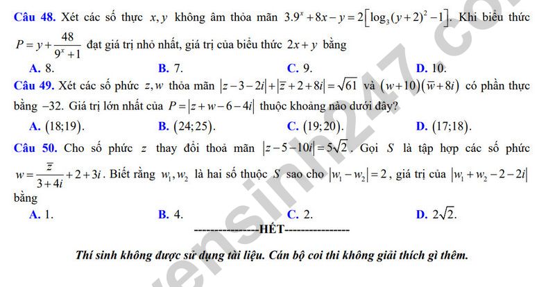 De thi thu tot nghiep THPT mon Toan 2024 - THPT chuyen Ha Long lan 3