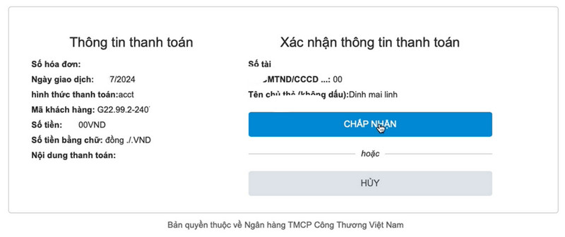 Huong dan thanh toan le phi xet tuyen Dai hoc 2024 - Truc tuyen