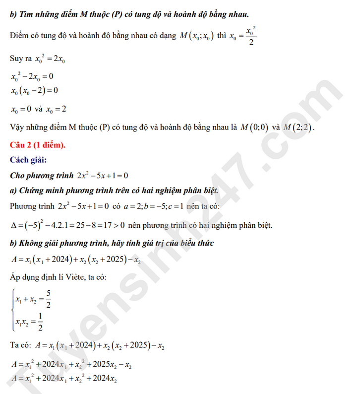 De minh hoa vao lop 10 TPHCM mon Toan 2025 (Co dap an)