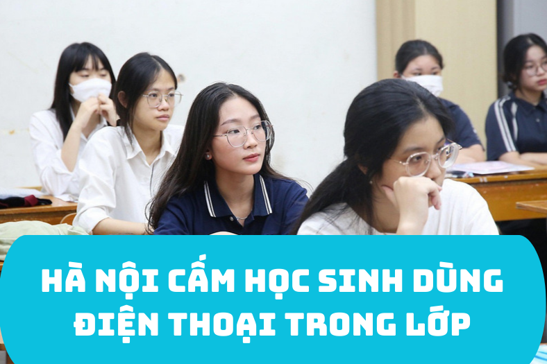 Ha Noi cam hoc sinh dung dien thoai trong lop