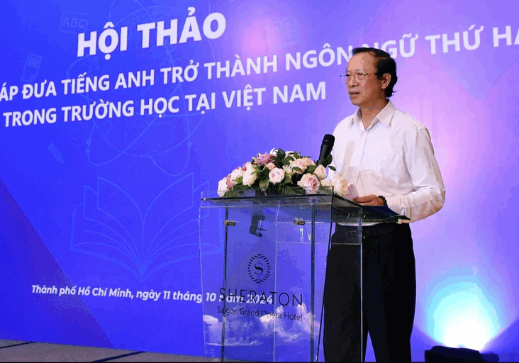 Nam 2025, se co de an dua tieng Anh tro thanh ngon ngu thu 2 trong truong hoc