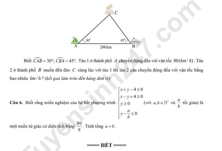 De thi giua hoc ki 1 mon Toan lop 10 nam 2024 - THCS THPT Nguyen Khuyen