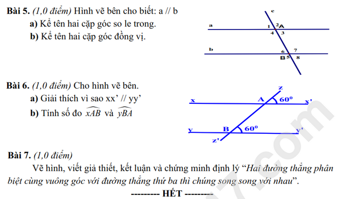 De thi giua ki 1 lop 7 mon Toan 2024 THCS Dong Hung B - Co dap an