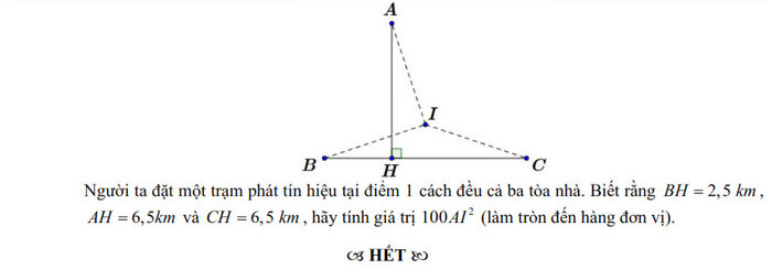 De thi giua HK1 lop 10 mon Toan 2024 - THPT Tay Thanh (Co dap an)