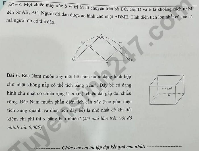 De cuong on tap hoc ki 1 lop 9 mon Toan 2024 - THCS Xuan Dinh