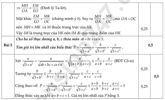 De thi ki 1 mon Toan lop 9 - Quan Hai Ba Trung 2024 (Co dap an)