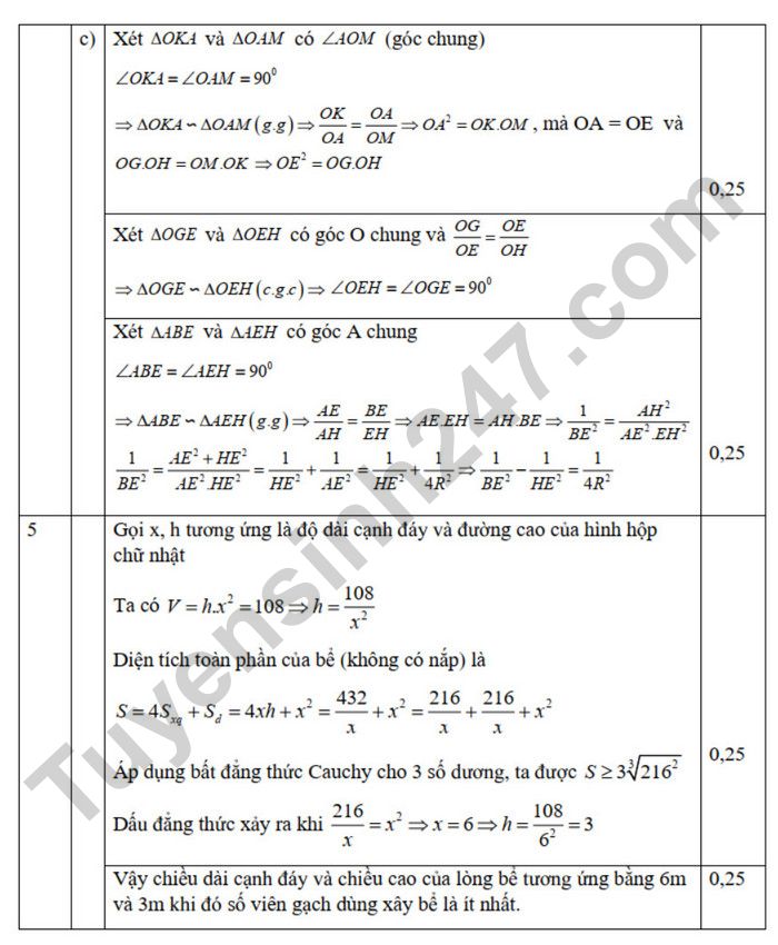 De thi thu vao lop 10 nam 2025 mon Toan - TH&THCS Ho Tung Mau (co dap an)