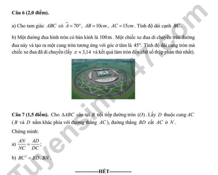 De thi thu tuyen sinh lop 10 mon Toan nam 2025 - TH, THCS&THPT IRIS (co dap an)