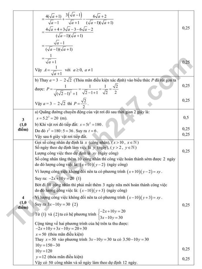 De thi thu tuyen sinh lop 10 mon Toan nam 2025 - TH, THCS&THPT IRIS (co dap an)