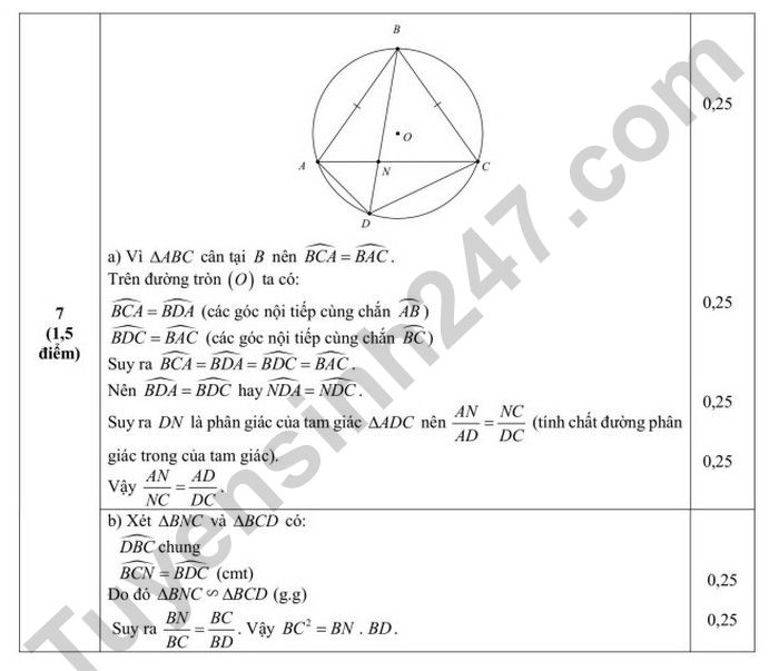 De thi thu tuyen sinh lop 10 mon Toan nam 2025 - TH, THCS&THPT IRIS (co dap an)