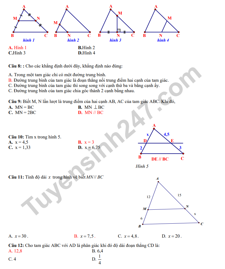 De thi giua ki 2 lop 8 mon Toan 2025 - THCS THPT Bac Ai (Co dap an)