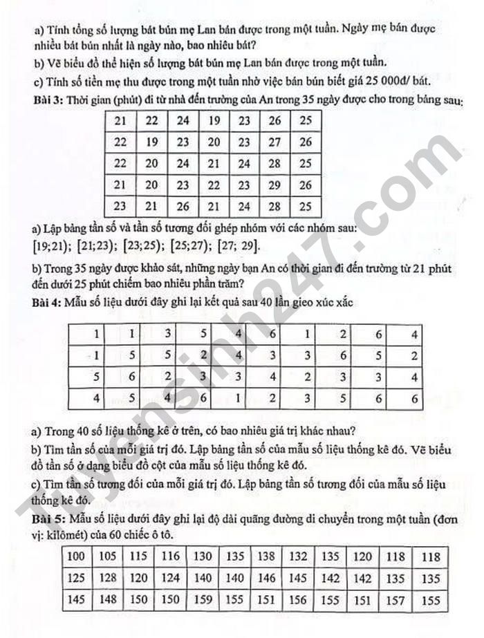 De cuong on tap mon Toan lop 9 giua HK2 nam 2025 - THCS Xuan Phuong