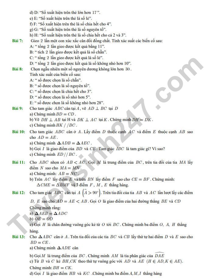 Huong dan on tap mon Toan 7 giua ki 2 nam 2025 - THCS Nghia Tan